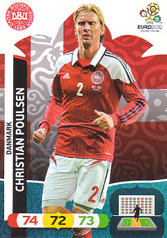 Christian Poulsen Denmark Panini UEFA EURO 2012 #21